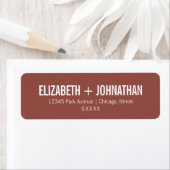 Simple Boho Dusty Rose Typografy Wedding Address (Insitu)