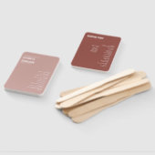 Simple Boho Dusty Rose Typografy Wedding Program Fächer (Non-assembled)