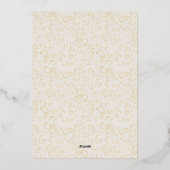 Simple Boho Elegant Ivory Cream Bow Brautparty Folieneinladung (Rückseite)