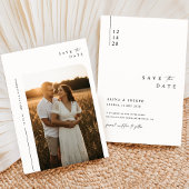 Simple Boho Elegant Save the Date Foto