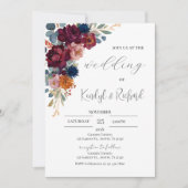 Simple Boho Elegant Wedding Invitation Einladung (Vorderseite)