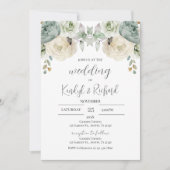 Simple Boho Elegant Wedding Invitation Einladung (Vorderseite)