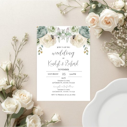 Simple Boho Elegant Wedding Invitation Einladung