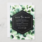 Simple Boho Eucalyptus Digital Wedding Save The Date (Vorderseite)