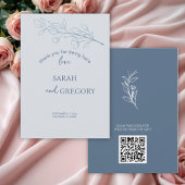 Simple Boho Floral Dankeschön Karte