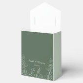Simple Boho Floral Sage Green Geschenkschachtel (Geöffnet)