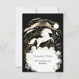 Simple Boho Horse Birthday Dankeskarte