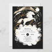 Simple Boho Horse Birthday Einladung (Vorderseite)