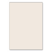 Simple Boho Ivory Entree Foldable Platzkarte Tischnummer (Rückseite)