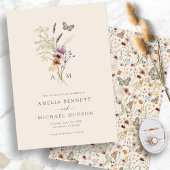 Simple Boho Mit Monogramm Save The Date
