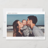 Simple Boho Moderne frohe Weihnachten Foto (Vorderseite)