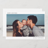 Simple Boho Moderne frohe Weihnachten Foto (Vorne/Hinten)