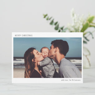 Simple Boho Moderne frohe Weihnachten Foto