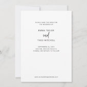 Simple Boho | Moderne Schrift und modernes Foto Save The Date (Rückseite)