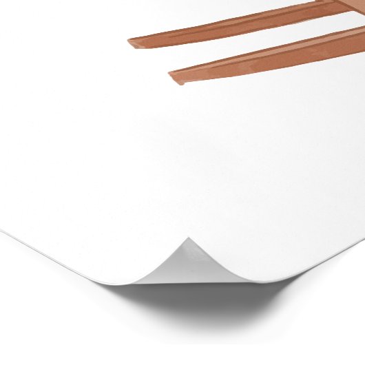 Simple Boho Neues Kapitel Buch Kinderdusche Willko Poster (Ecke)