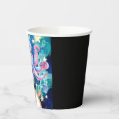 Simple Boho Octopus Birthday Pappbecher (Links)