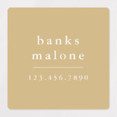 Simple Boho Rainbow Kids Waterproof Name Etiketten (Design 1)