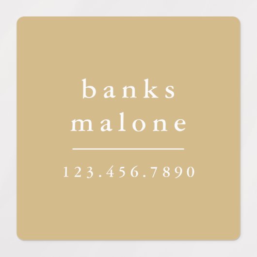 Simple Boho Rainbow Kids Waterproof Name Etiketten (Design 1)