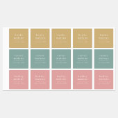 Simple Boho Rainbow Kids Waterproof Name Etiketten (Blatt)