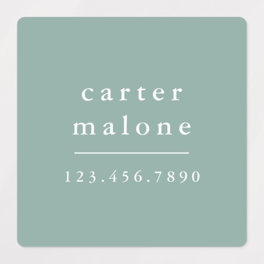 Simple Boho Rainbow Kids Waterproof Name Etiketten (Design 2)