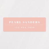 Simple Boho Rainbow Wassersicherer Name Etiketten (Design 2)