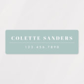 Simple Boho Rainbow Wassersicherer Name Etiketten (Design 1)