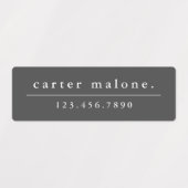 Simple Boho Rainbow Wassersicherer Name Etiketten (Design 2)