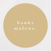 Simple Boho Rainbow Wassersicherer Name Etiketten (Design 1)