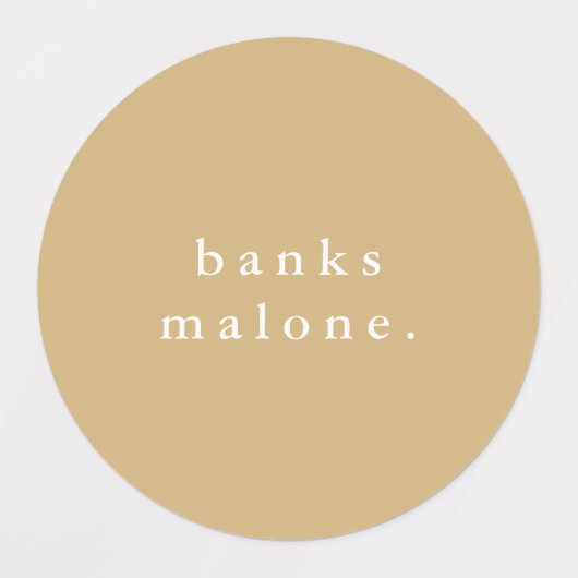 Simple Boho Rainbow Wassersicherer Name Etiketten (Design 1)