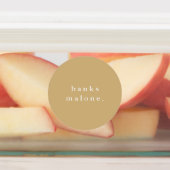 Simple Boho Rainbow Wassersicherer Name Etiketten (Befestigt)