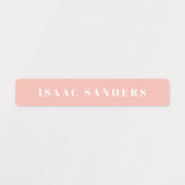 Simple Boho Rainbow Wassersicherer Name Etiketten (Design 1)