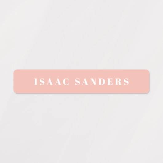 Simple Boho Rainbow Wassersicherer Name Etiketten (Design 1)