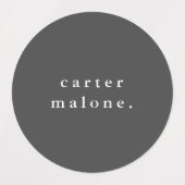 Simple Boho Rainbow Wassersicherer Name Etiketten (Design 2)