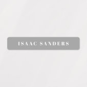 Simple Boho Rainbow Wassersicherer Name Etiketten (Design 1)