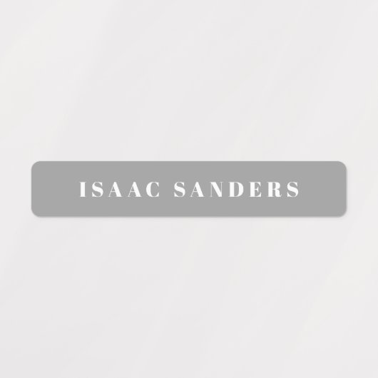 Simple Boho Rainbow Wassersicherer Name Etiketten (Design 1)