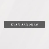 Simple Boho Rainbow Wassersicherer Name Etiketten (Design 2)