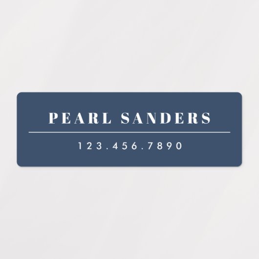 Simple Boho Rainbow Wassersicherer Name Etiketten (Design 2)