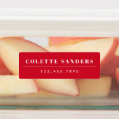 Simple Boho Rainbow Wassersicherer Name Etiketten (Befestigt)