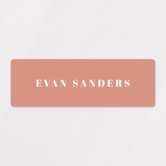 Simple Boho Rainbow Wassersicherer Name Etiketten (Design 2)