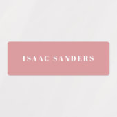 Simple Boho Rainbow Wassersicherer Name Etiketten (Design 1)