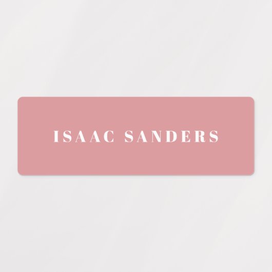 Simple Boho Rainbow Wassersicherer Name Etiketten (Design 1)