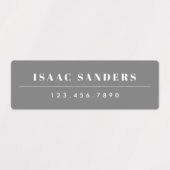 Simple Boho Rainbow Wassersicherer Name Etiketten (Design 1)