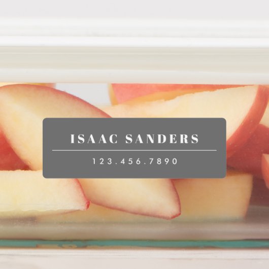 Simple Boho Rainbow Wassersicherer Name Etiketten (Befestigt)