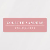 Simple Boho Rainbow Wassersicherer Name Etiketten (Design 1)