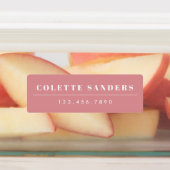 Simple Boho Rainbow Wassersicherer Name Etiketten (Befestigt)