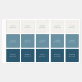 Simple Boho Rainbow Wassersicherer Name Etiketten (Blatt)