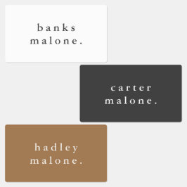 Simple Boho Rainbow Wassersicherer Name Etiketten