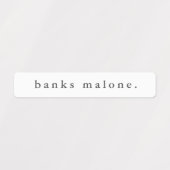 Simple Boho Rainbow Wassersicherer Name Etiketten (Design 1)