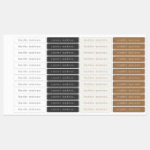 Simple Boho Rainbow Wassersicherer Name Etiketten (Blatt)