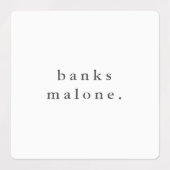 Simple Boho Rainbow Wassersicherer Name Etiketten (Design 1)